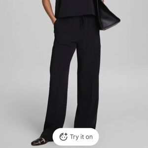 SPANX CarryOn Wide Leg Pant Classic Black / Petite / XS